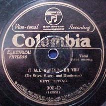 78-It All Depends On You - Columbia 908-D
